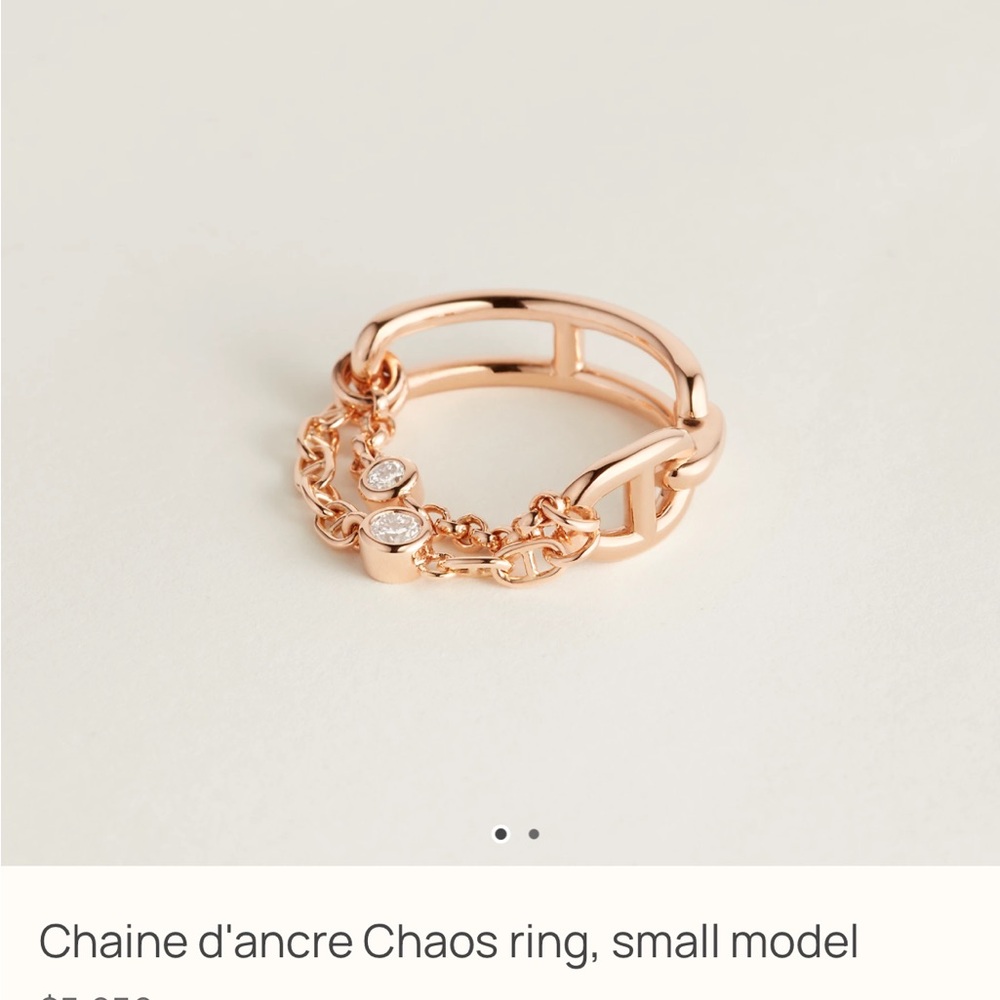 Chaine d'ancre Chaos Ring in Rose Gold